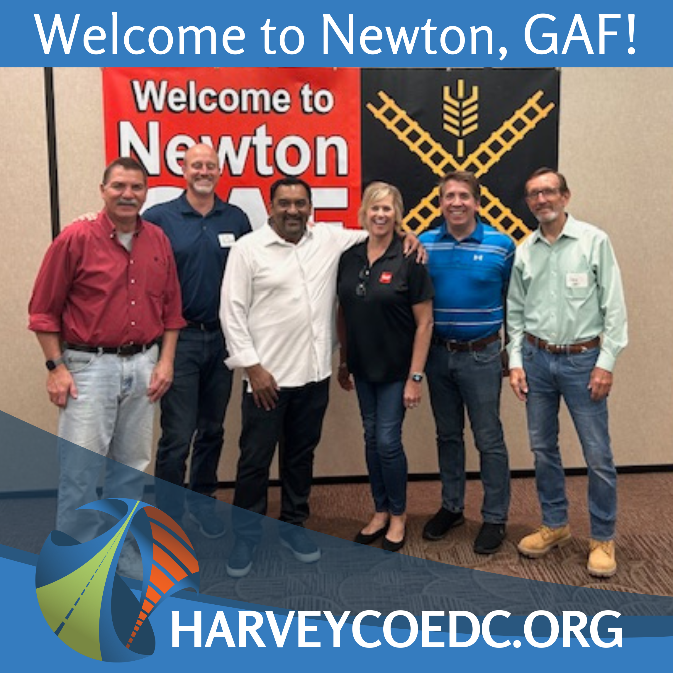Harvey County EDC Welcomes Visitors from GAF